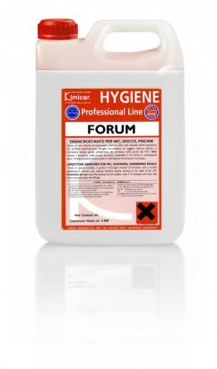 Descaling detergent for WC, showers, swimming-pools, etc.