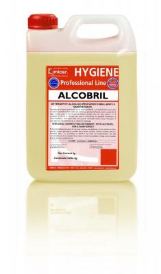 Detergente alcolico lucidante profumato per la pulizia e l'igienizzazione senza aloni